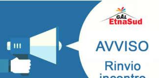AVVISO, rinvio incontro