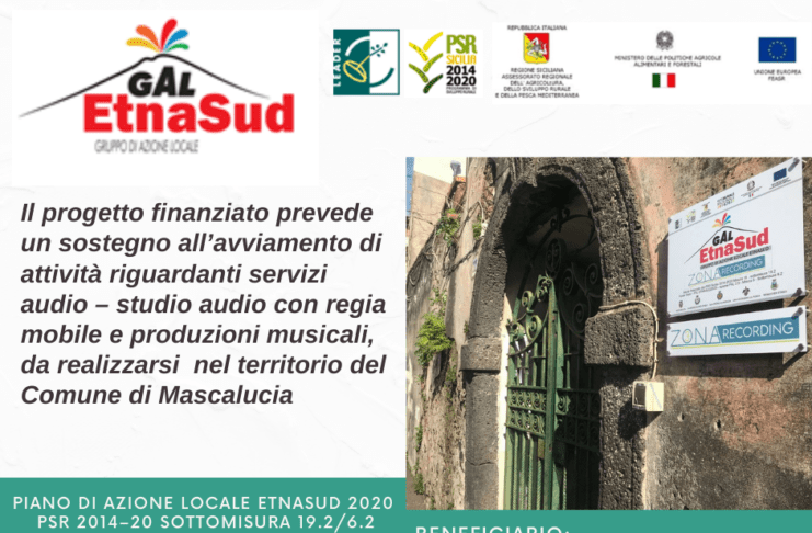 sottomisura 6.2 P.A.L EtnaSud progetto di ZONA RECORDING DI AMANTIA SCUDERI MATTEO