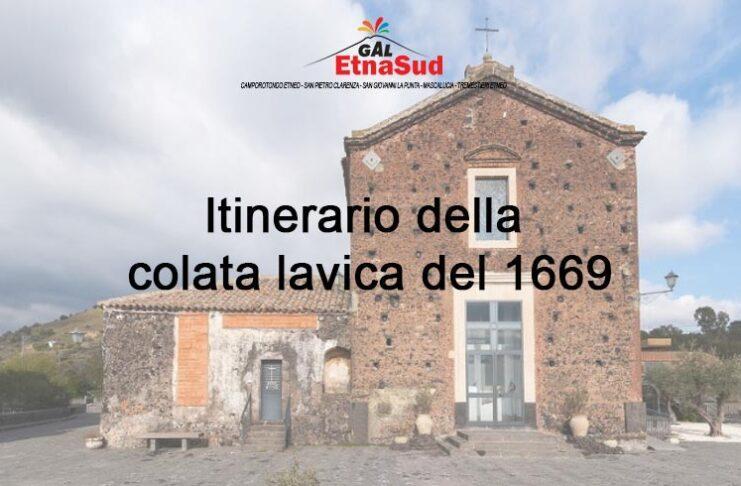 Itinerario della colata lavica del 1669